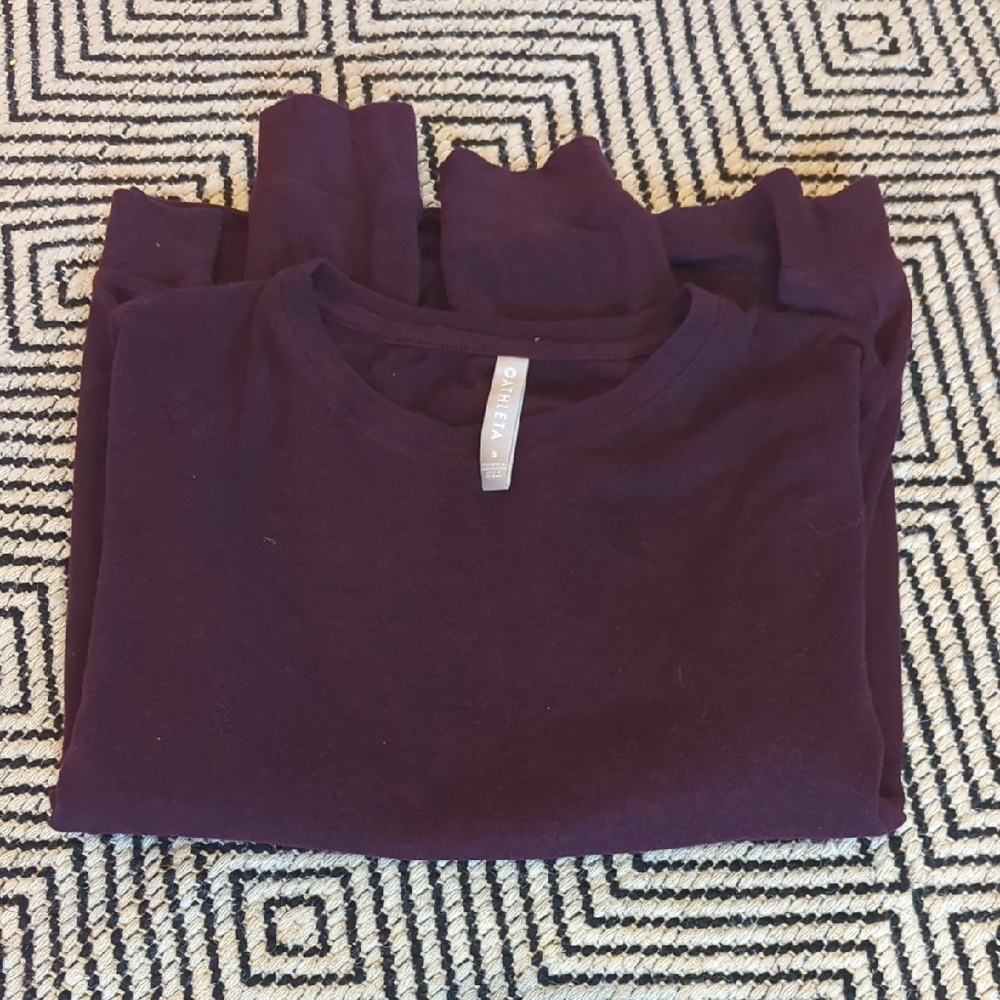 Athleta Deep Purple Top